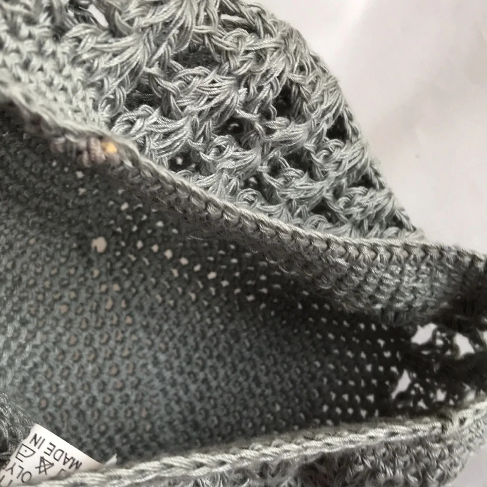 Gray crocheted Rasta hat - Picture 3 of 6